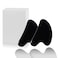 NC 2 Pcs Gua Sha Massage Tool for Jade Stone for Face Massager Skin Scraping Massager Natural Jade Gua Sha Board for Face and BodyBlack