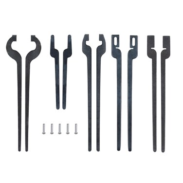 Lovind Rapid Tongs Bundle Kit Five Types of DIY Tongs Blanks with Stainless Steel Rivet for Beginners or Blacksmith Engineer