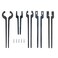 Lovind Rapid Tongs Bundle Kit Five Types of DIY Tongs Blanks with Stainless Steel Rivet for Beginners or Blacksmith Engineer