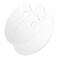 DUHAOLI 2pcs Acrylic Paint Palette with Thumb Hole 119x79 inches Clear Acrylic Paint Palette Oval Shaped Art Craft Paint Palette Pad Set