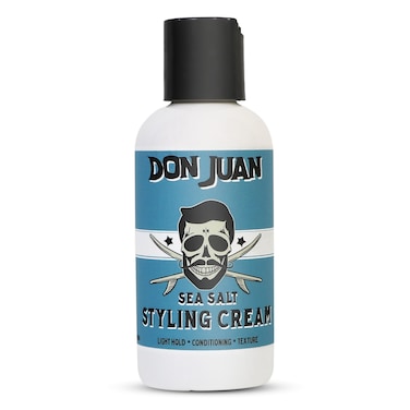 Don Juan Sea Salt Hair Styling Cream  Light Hold  Conditions and Adds Volume and Texture To Hair  Natural Ingredients  Surf Wax Scent 4 fl oz