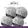 Loofah Sponge Bath Sponge for Women Men 4 Pack Gray Rough Surface