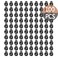 Plastic Cord Locks Toggle Single Hole Spring Loaded Elastic Drawstring Rope Cord Locks Clip Ends Spring Stopper Sliding Fastener Buttons for Shoelace Replacement Sports Backpacks Black