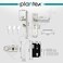 Plantex HeavyDuty Door Lock Set  Main Door Lock Handle Set 6Lever Lock Mechanism with 3 Years of WarrantyMortise Lock with 3 Keys Brass Lock Body  Cylinder8060  Matt
