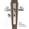 Plantex HeavyDuty Door Lock Set  Main Door Lock Handle Set 6Lever Lock Mechanism with 3 Years of WarrantyMortise Lock with 3 Keys Brass Lock Body  Cylinder8060  Matt