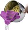 Kitchen Gizmo Snap N Strain Pot Strainer and Pasta Strainer  Strainers and Colanders  Adjustable Silicone Clip On Strainer for Pots Pans and Bowls  Kitchen Colander  Purple