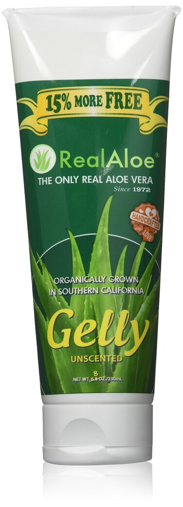 Real Aloe Aloe Vera Gelly  Unscented 8 oz 230 ml Gel
