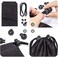 Raincol 50Pcs Plastic Cord Locks Toggle Single Hole Spring Loaded Elastic Drawstring Rope Cord Locks Clip Ends Spring Stopper Sliding Fastener Buttons for Shoelace Replacement Sports Backpacks