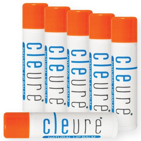 Cleure Organic All Natural Lip Balm  Paraben Free Fragrance Free Flavor Free  Petroleum Free SPF Lip Balm  Hydrating Lip Butter 15 oz 6 Pack