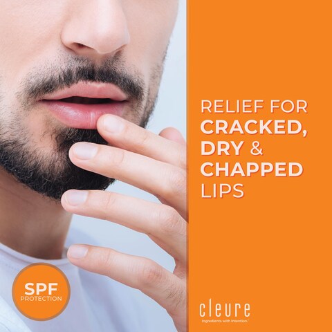 Cleure Organic All Natural Lip Balm  Paraben Free Fragrance Free Flavor Free  Petroleum Free SPF Lip Balm  Hydrating Lip Butter 15 oz 6 Pack