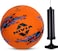 Nivia Storm Orange Moulded Football with Ball Pump Football  Size 5 Pack of 1 OrangeBlack