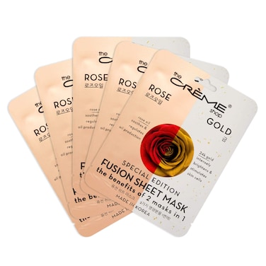 The Crme Shop Korean Skincare  Rose  Gold Fusion Face Sheet mask 5 Pack