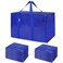 TICONN 16 Pack Extra Large Moving Bags with Zippers  Carrying Handles HeavyDuty Storage Tote Moving Boxes for Space Saving