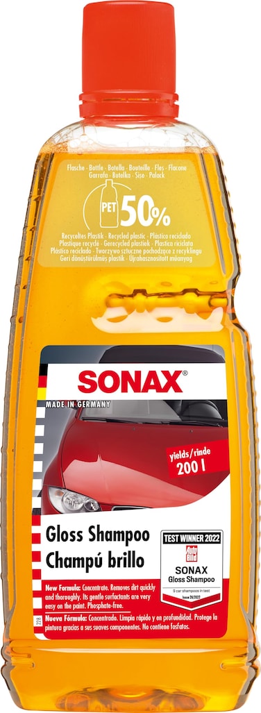 SONAX 314300 Gloss Shampoo Concentrate 1L  Yellow