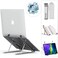 MOGLION Adjustable Laptop Stand Portable Adjustable Laptop Stand for Desk Laptop Riser Holder Foldable Improved Aluminum Alloy Computer Stand for Laptop up to 173 Supports 55lbs Rise Height 6