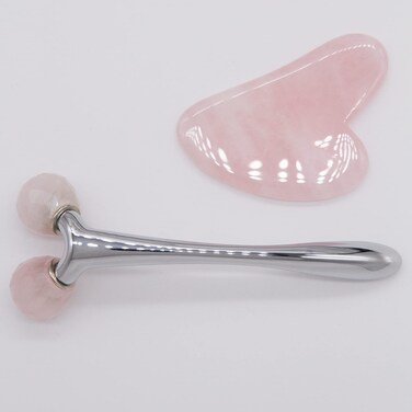 Jade Gua Sha Massager  3D Jade Globular Roller Massager for Face Skin Body Anti Wrinkle Beauty