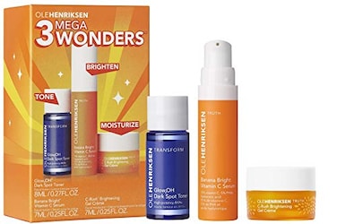 Ole Henriksen Mini 3 Mega Wonders  Banana Bright Vitamin C Serum Glow2OH Dark Spot Toner CRush Brightening Gel Cream
