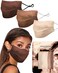 KARIZMA Beverly Hills Silk Face Mask 3 Pack Skin Tones Fashionable Designer Face Mask for Women Washable Fabric Face Mask Reusable Facemask Real Mulberry Silk Masks Luxury Fashion Masks for Women