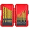 YIYITOOLS Titanium Twist Drill Bit Set 21 Piece Fit for Cutting Hard MetalsSuch as Stainless Steel Aluminum Alloy and Titanium Alloy 21 Pieces