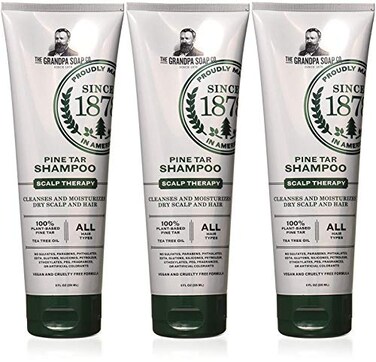 Grandpas Pine Tar Shampoo 8 Ounce  3 pack