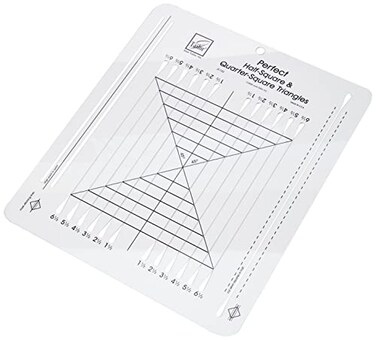 June Tailor 10x12 Perfect Half Square  Quarter Square Triangle Ruler