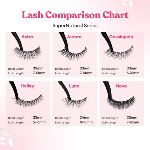 Silly George SuperNatural Lash  Clear and Flexible Band Natural Look Comfortable Lightweight Halley