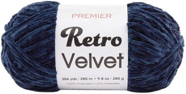 Premier Yarns Navy Yarn Retro Velvet