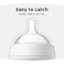 Tiny Twinkle Silicone Baby Bottle with Comfort Grip and Soft Flexible Nipple  Squeezably Soft Baby Bottles for Newborn and Up White 6 Ounce