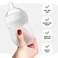 Tiny Twinkle Silicone Baby Bottle with Comfort Grip and Soft Flexible Nipple  Squeezably Soft Baby Bottles for Newborn and Up White 6 Ounce
