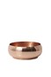 Serene Spaces Living Decorative Shallow Copper Plated Bowl for Low Arrangements Floral Centerpiece at Weddings Events Parties Home Dining Table Rose Gold Vases Measures 3 Tall  8 Diameter