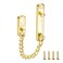 Huture Home Office Stainless Steel Security Slide Bolt Door Chain Lock Guard Door Chain Thickening Buckle Safety Lock Door Bolt Security Chain Locks Door Safety Chain Lock Gold
