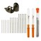 Tegg Sewing Tool kit 2 PCS Adjustable Copper Sewing Thimble Finger Protector and 2PCS Seam Rippers and 15PCS LargeEye Yarn Knitting Needles for DIY Crafts Sewing
