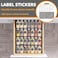 SpaceAid Spice Drawer Organizer with 28 Spice Jars 386 Spice Labels 4 Tier Seasoning Rack Tray Insert for Kitchen Drawers 13 Wide x 175 Deep