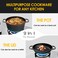 EDGING CASTING 2in1 PreSeasoned Cast Iron Dutch Oven Pot with Skillet Lid Cooking Pan Cast Iron Skillet Cookware Pan Set with Dual Handles Indoor Outdoor for Bread Frying Baking Camping BBQ 5QT