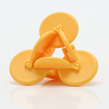 PLAYABLE ART OSM  Forever Turning Kinetic Sculpture Yellow