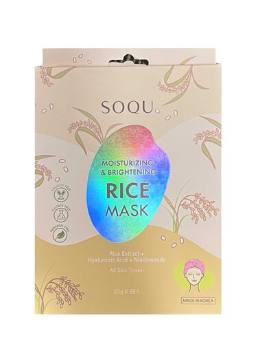 Soqu Moisturizing  Brightening Rice Mask