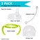 Soft Spout Transition Sippy Cup Kit for Comotomo Baby Bottles  Conversion Kit Fits 5 Ounce and 8 Ounce Bottles  Sippy Cup Baby Bottle Nipple with Weighted Straw and Bottle Handles 2 Pack Green