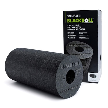 BLACKROLL  Standard Foam Roller  Myofascial Trigger Point Release Back Massage Perfect for Yoga Home Workouts Muscle Recovery Black