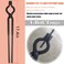 Beginner blacksmith tongs Blacksmith Forge Tong Tools Set Includes 14 Flat Jaw Pick Up Scroll 38 12 58 VBit Tongs 6 Piece