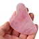Rose Quartz Gua Sha Stone TOPMIN Massage Tool for Face and Body Treatment Relieve Muscle Tensions  Reduce Puffiness