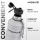 HYDRATE 74 Oz Stainless Steel Water Bottle  BPA Free Metal Water Bottle for Gym Exercise  Water Jug with Convenient Nylon Carrying Strap and LeakProof Screw Cap Water Bottles for Men Women Adult