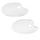 TOYMIS 2pcs Clear Acrylic Paint Palette Transparent Oval Shaped Art Palette for DIY Art Craft Painting 118 x 79 Inches