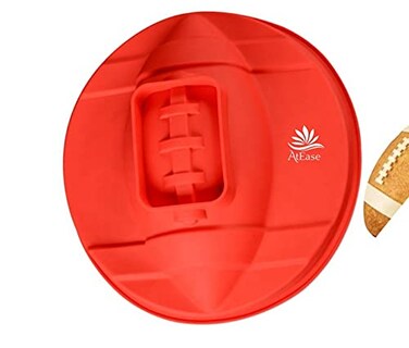 Football Chocolate Mold Football Shape Cake Pan 3D Football Silicone Mold Fathers Day Molds for Chocolate Football Birthday Cake Superbowl Tailgate Party Supplies LARGE 11X11 10X5X3 Cavity