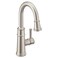 Moen 6260SRS Belfield OneHandle Pulldown Bar Faucet with Power Clean Featuring Reflex Stainless