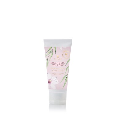 Thymes HardWorking Hand Cream  Hand Moisturizer with Shea Butter Sunflower Seed Oil  Provitamin B5  Hand Cream for Women  Men  Hand Cream Travel Size  Skin Care Magnolia Willow 25 fl oz