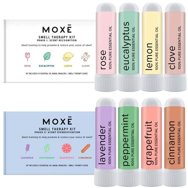 MOX Smell Training Kit Made in USA 8 Essential Oils Olfactory Regeneration Helps Restore Sense of Smell Natural Therapy for Smell Loss Phase 1  Phase 2 Bundle