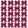 Hipcheer 20pcs 8 Large Maroon Cheer Bows for Girls Handmade Grosgrain Ribbon Hair Accessories for Teen Girls Softball Cheerleader Sports Maroon 2