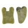 NW 2pcs Natural gua sha Jade facial tool Set Jade Stone Gua sha massage tool Board for beauty body care skin muscle massage improve blood flow