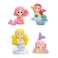 Miniature Mermaid Figurines 4 Pcs Mermaid Doll Cake Toppers Mermaid Figure Collection Playset Birthday Cake Toppers Cake Decoration