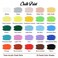 FLASH Acrylic Chalk Paint Set 25 Colors 50 mL Decor Paint With Chalky and Ultra Matte Finish High Pigment Strength Non Fading Multi Surface Art  Craft Acrylic Paint